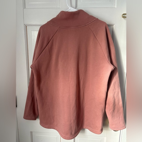 Athleta Cozy Karma Asymmetrical Pullover in Palermo Pink, Size Extra Large XL - Picture 8 of 15